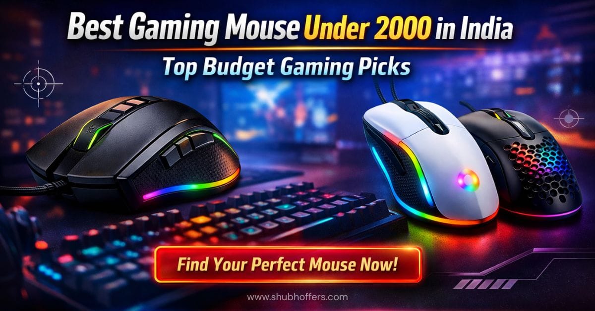 Best Gaming Mouse Under 2000 in India (2026) – Top Budget Gaming Picks